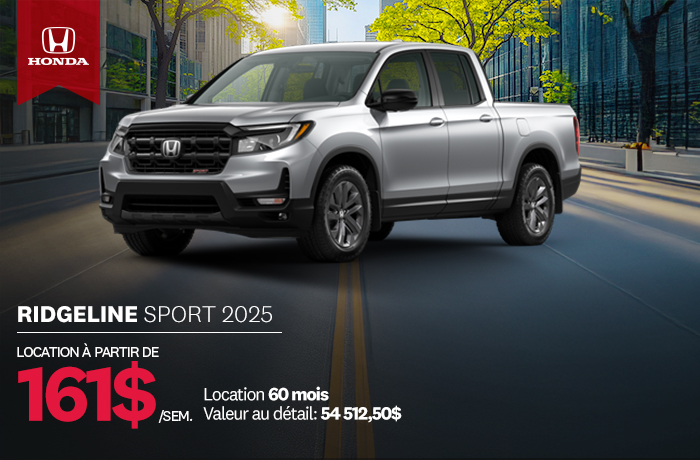 Bannière de Promotion Ridgeline Sport 2025